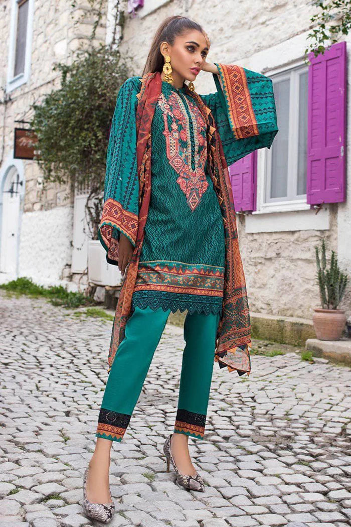 Tahra Lawn By Zainab Chottani Lawn Collection 2022 | Emerald Elegance | 5B