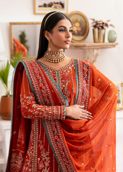 Reverie by Gulaal 2025| Embroidered Chiffon Suit Unstitched 4 Piece | Zarna