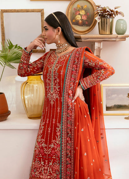 Reverie by Gulaal 2025| Embroidered Chiffon Suit Unstitched 4 Piece | Zarna