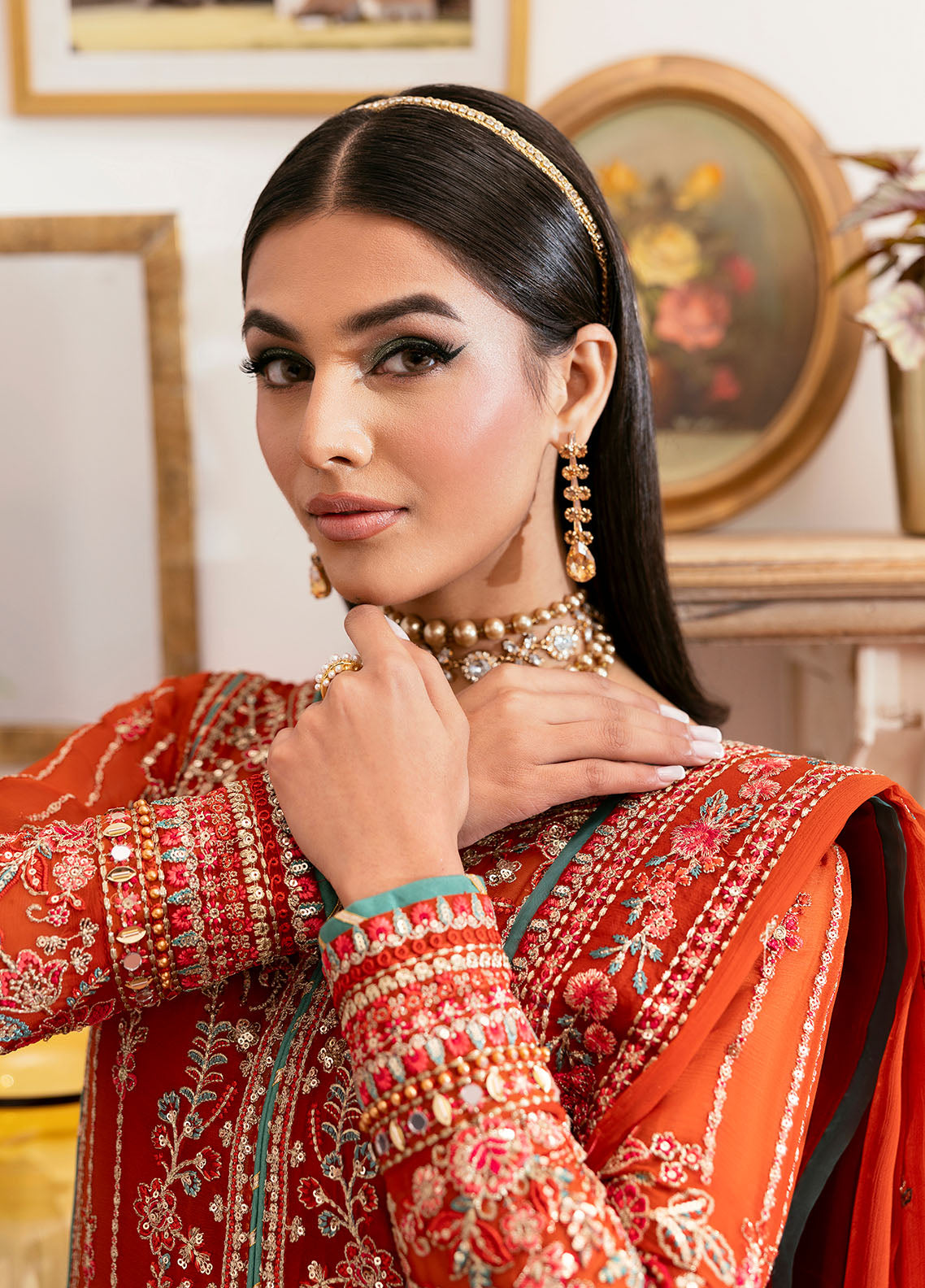 Reverie by Gulaal 2025| Embroidered Chiffon Suit Unstitched 4 Piece | Zarna