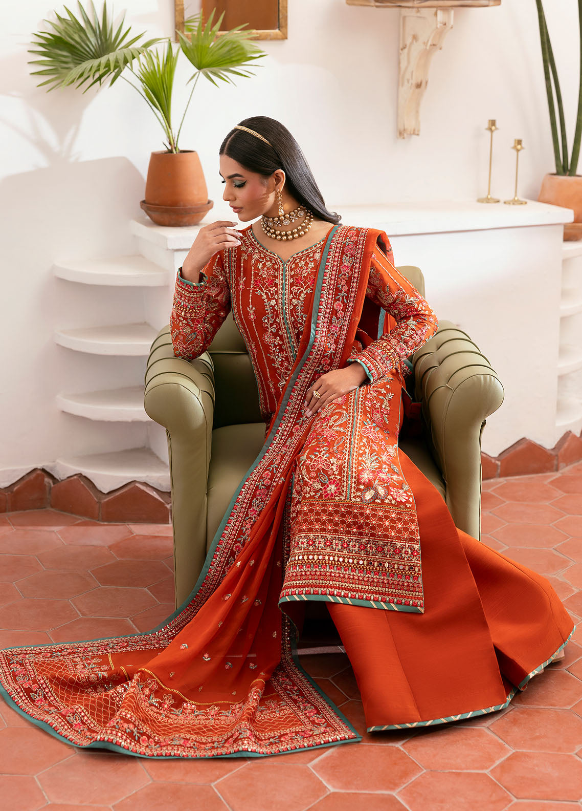 Reverie by Gulaal 2025| Embroidered Chiffon Suit Unstitched 4 Piece | Zarna