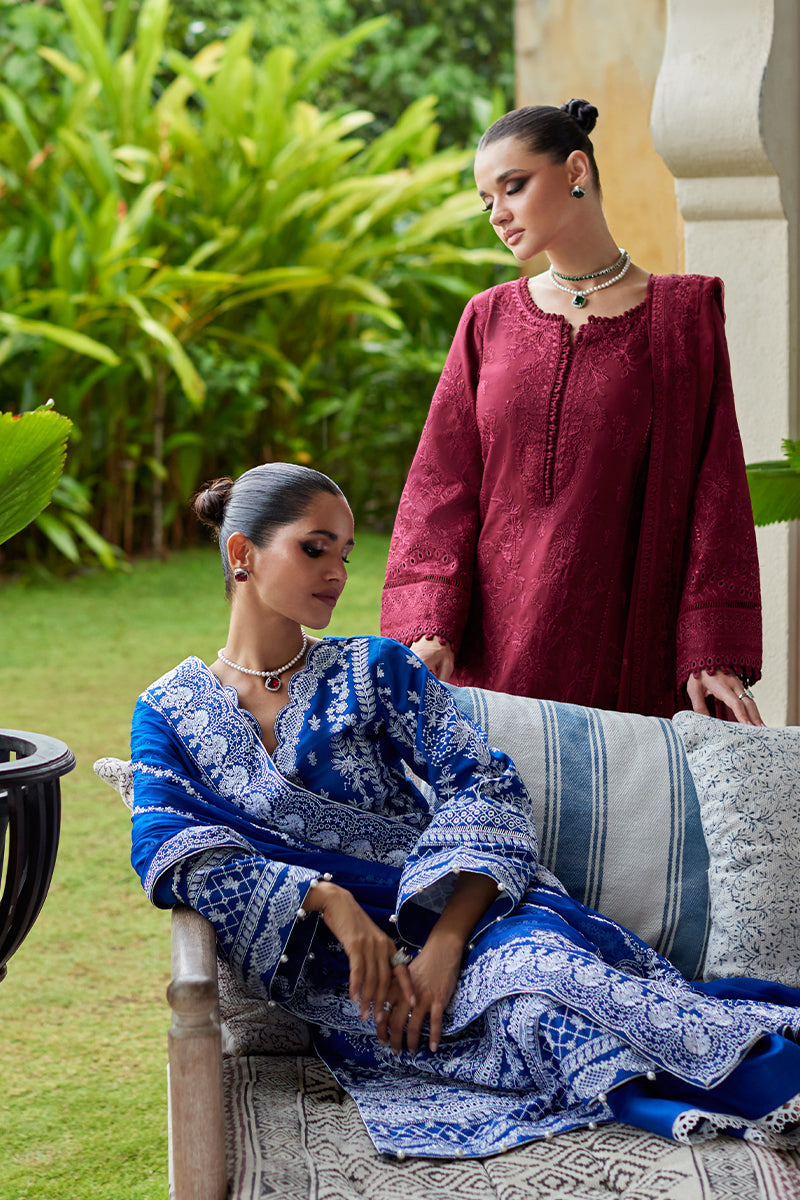 Gulaal Luxury Lawn 3 pc Unstitched collection 2025|Nigella - Mirha Fashion