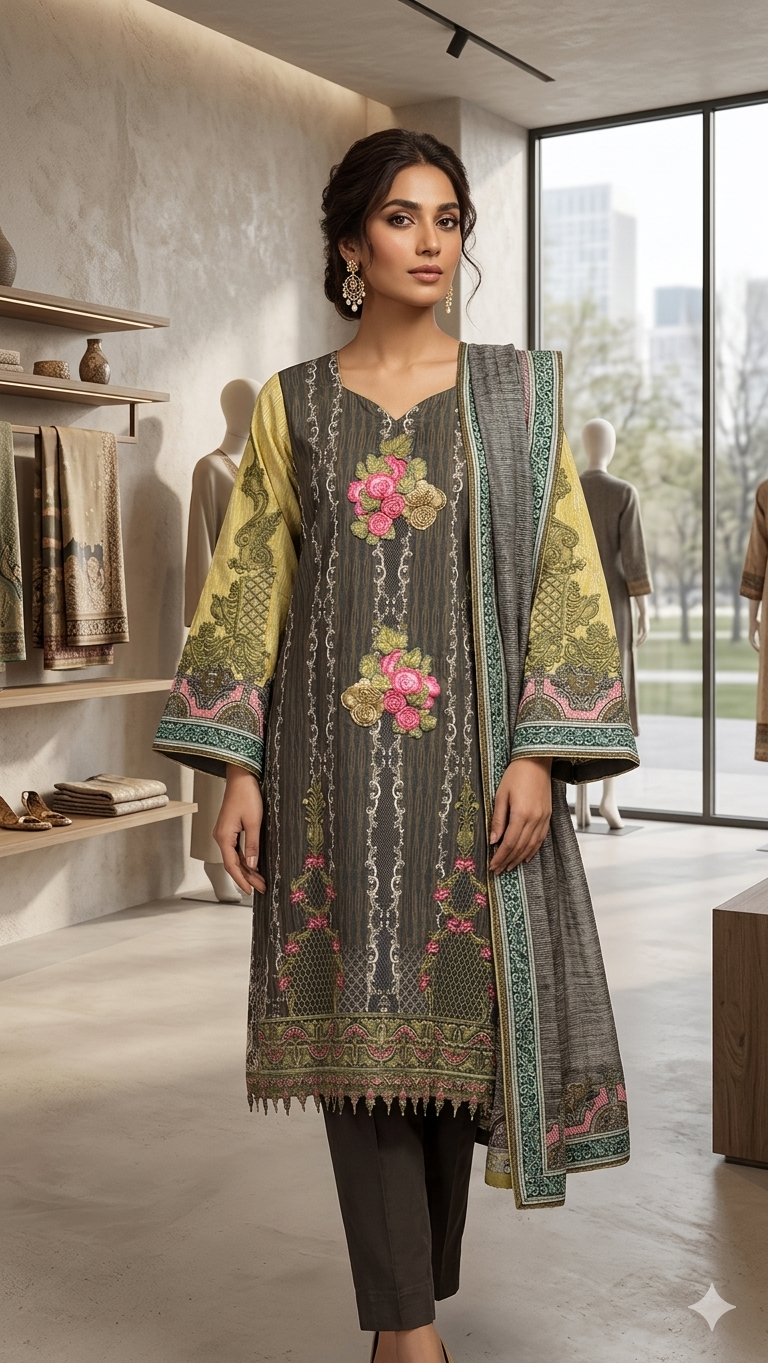 Asim Jofa Summer Spring Digital Lawn Ready to Wear | AJL-1A
