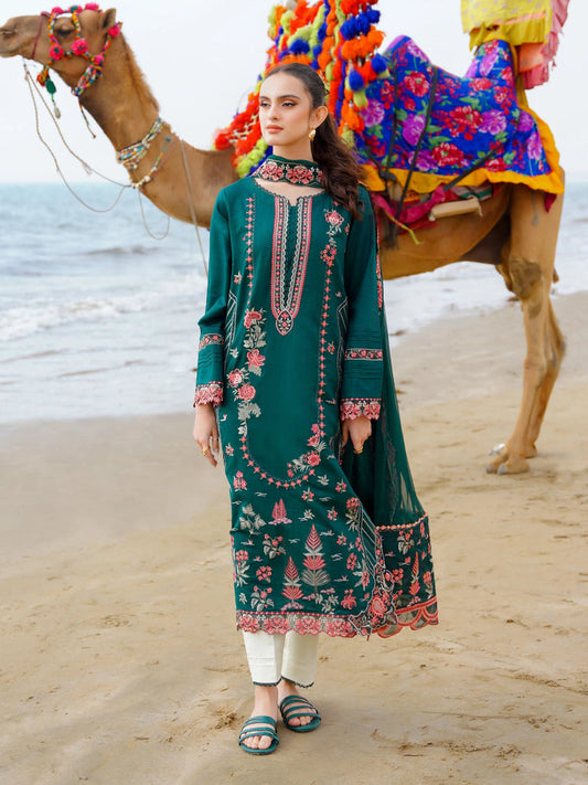 Aabyaan Saagar Luxury Festive Lawn Collection 2024 | Noora - Mirha Fashion