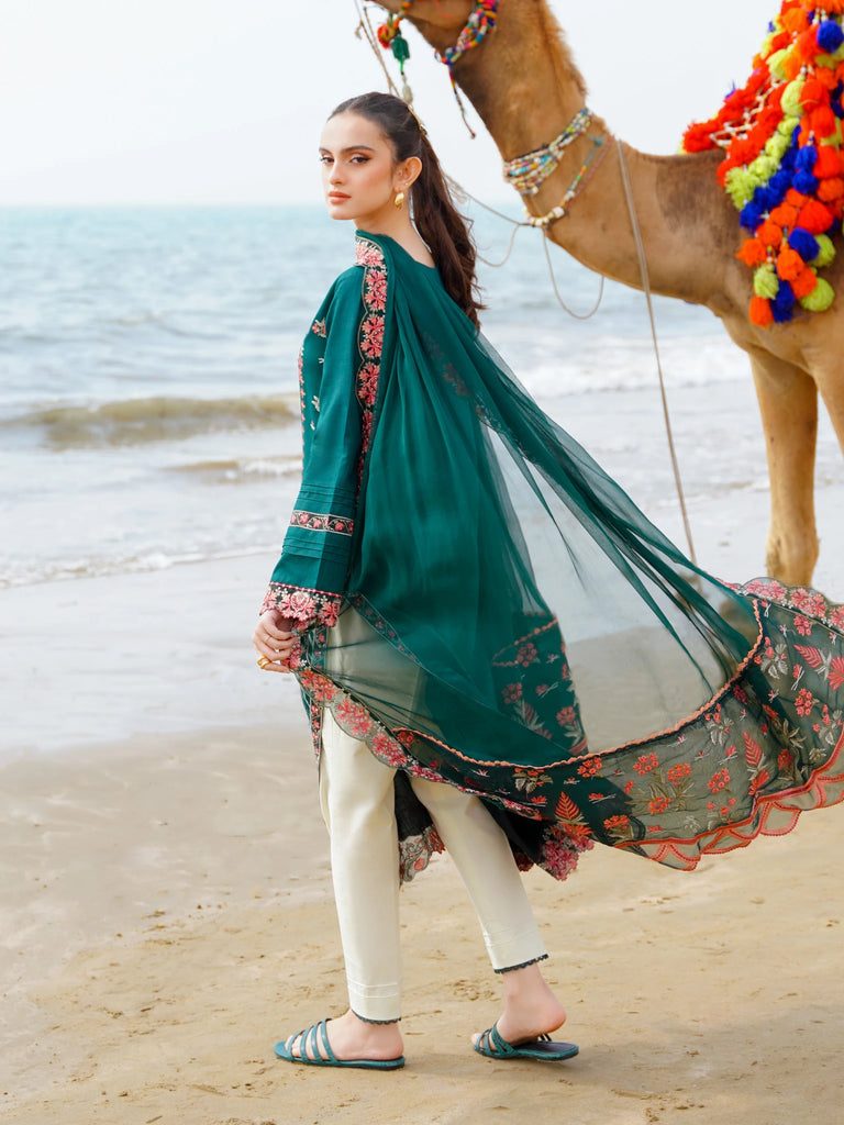 Aabyaan Saagar Luxury Festive Lawn Collection 2024 | Noora - Mirha Fashion