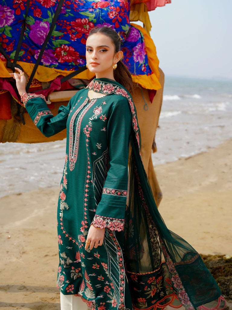 Aabyaan Saagar Luxury Festive Lawn Collection 2024 | Noora - Mirha Fashion