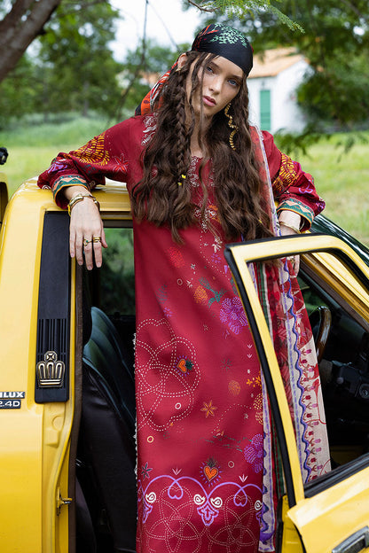 Mushq  Hemline Mirasol Printed Cambric 2025 | 11B Amber Bosque