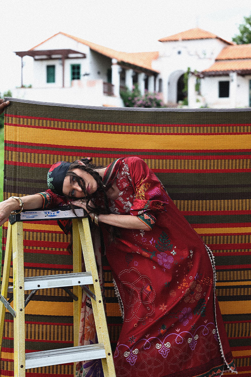 Mushq  Hemline Mirasol Printed Cambric 2025 | 11B Amber Bosque