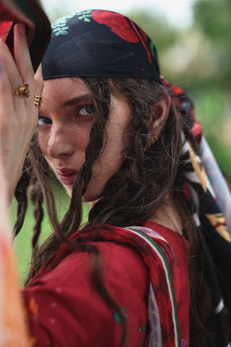 Mushq  Hemline Mirasol Printed Cambric 2025 | 11B Amber Bosque