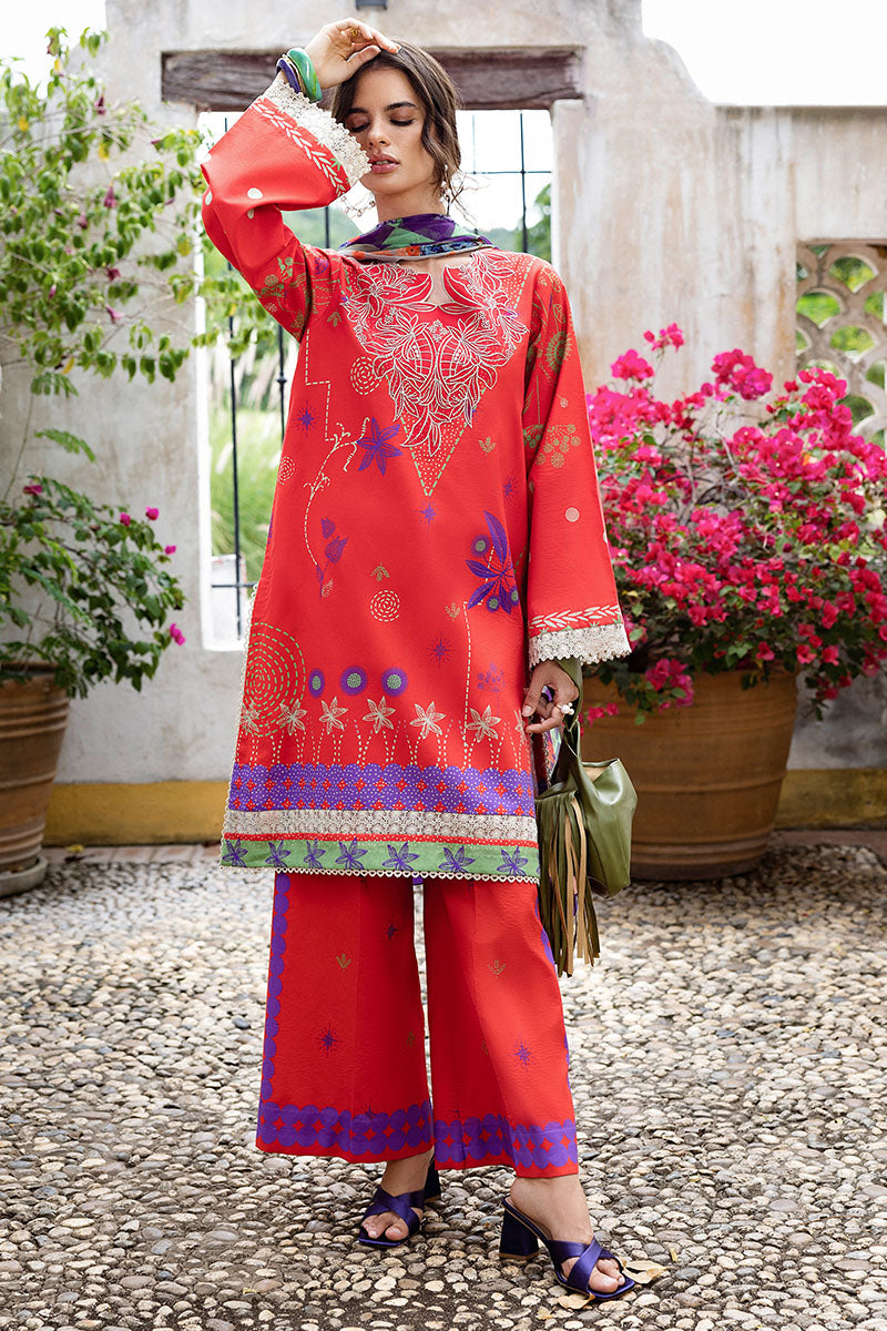 Mushq  Hemline Mirasol Printed Cambric 2025 | 12B Carmina Rosa