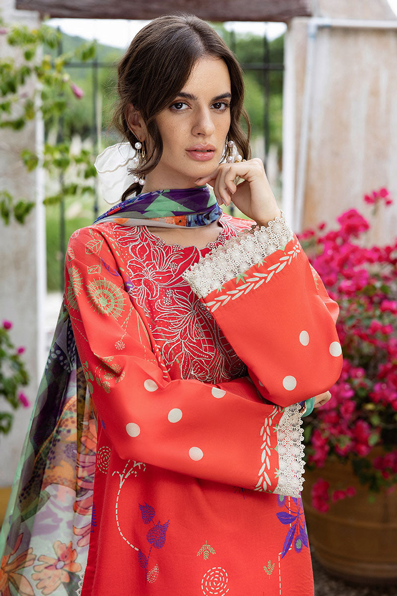 Mushq  Hemline Mirasol Printed Cambric 2025 | 12B Carmina Rosa
