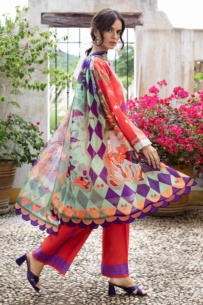 Mushq  Hemline Mirasol Printed Cambric 2025 | 12B Carmina Rosa