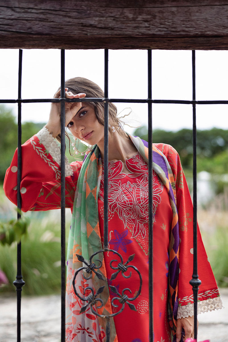 Mushq  Hemline Mirasol Printed Cambric 2025 | 12B Carmina Rosa