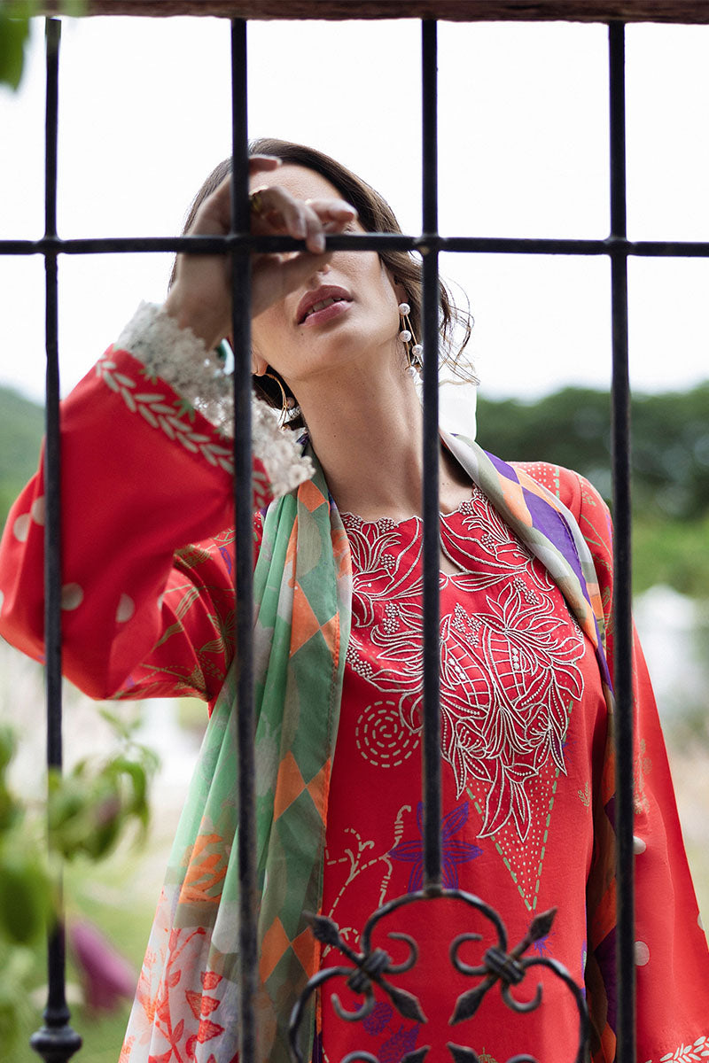Mushq  Hemline Mirasol Printed Cambric 2025 | 12B Carmina Rosa