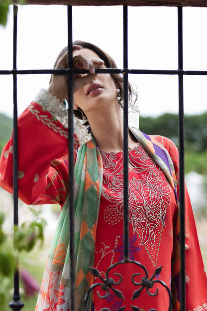 Mushq  Hemline Mirasol Printed Cambric 2025 | 12B Carmina Rosa