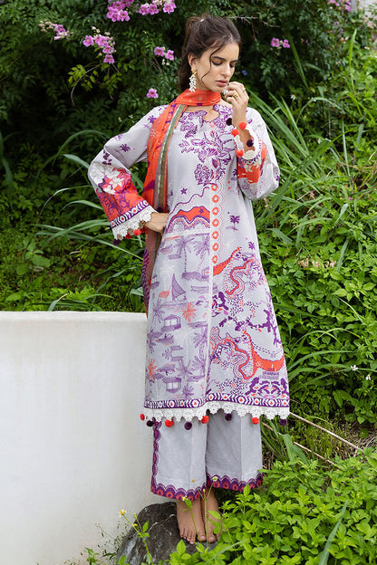 Mushq Hemline Mirasol Printed Cambric 2025 | 14A Luna Plata
