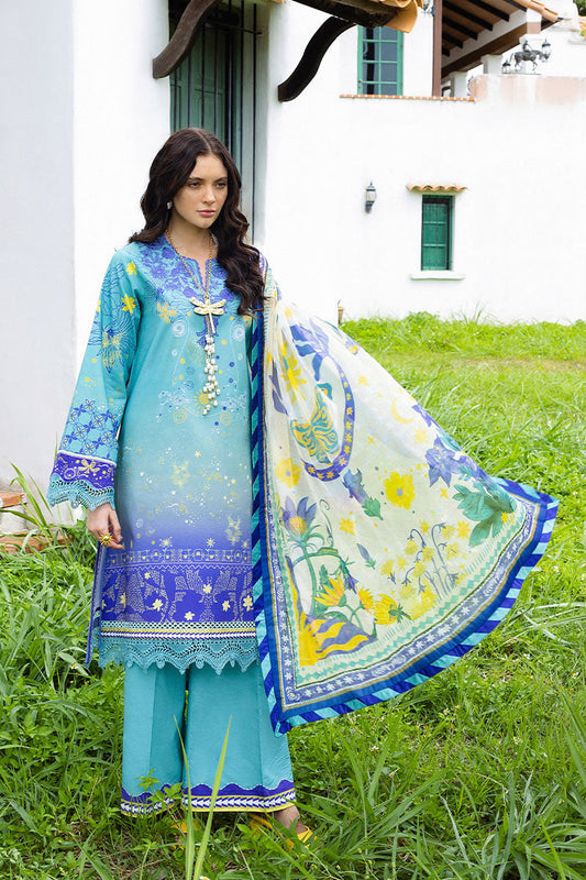Mushq  Hemline Mirasol Printed Cambric 2025 | 15B Mar Azul