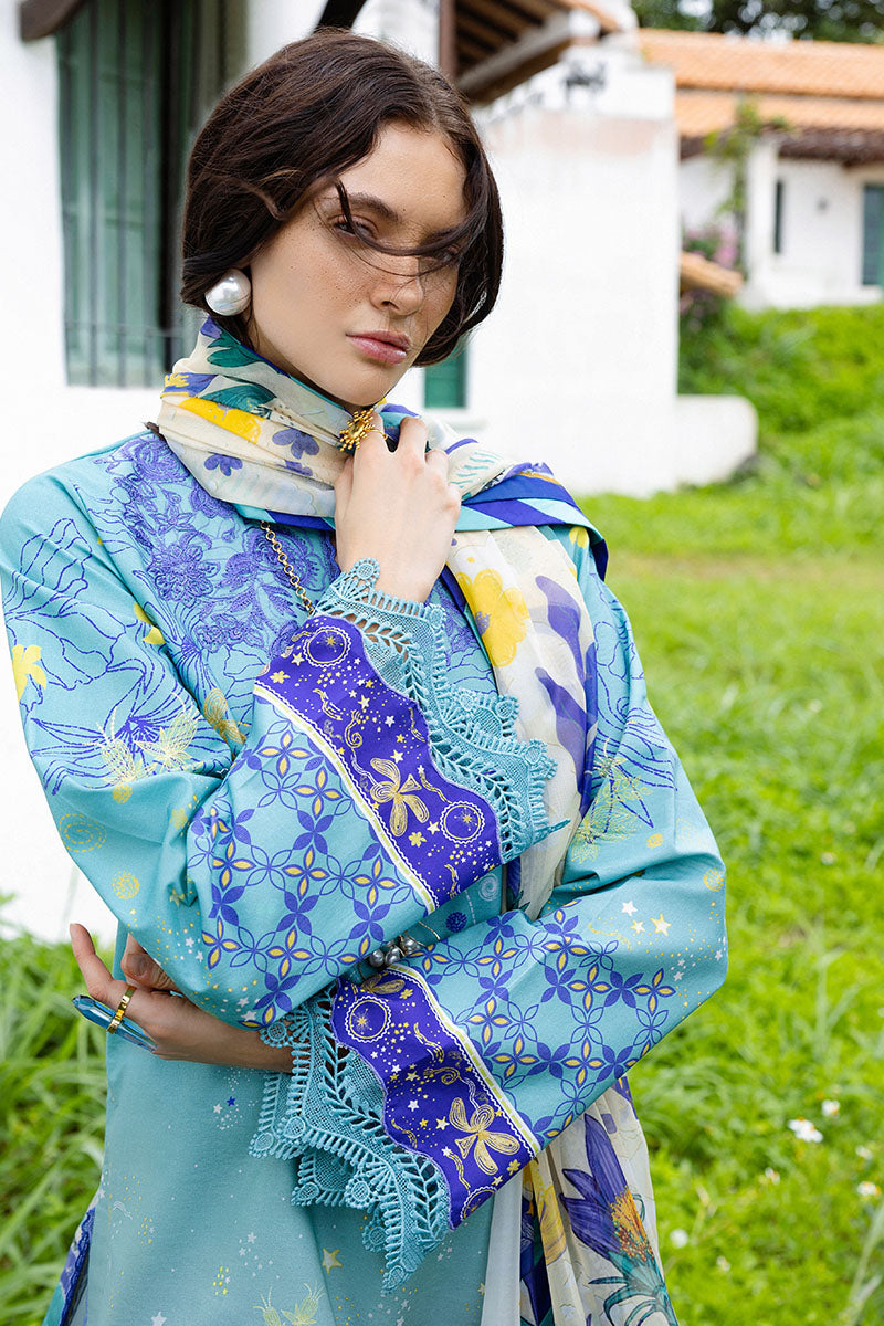 Mushq  Hemline Mirasol Printed Cambric 2025 | 15B Mar Azul