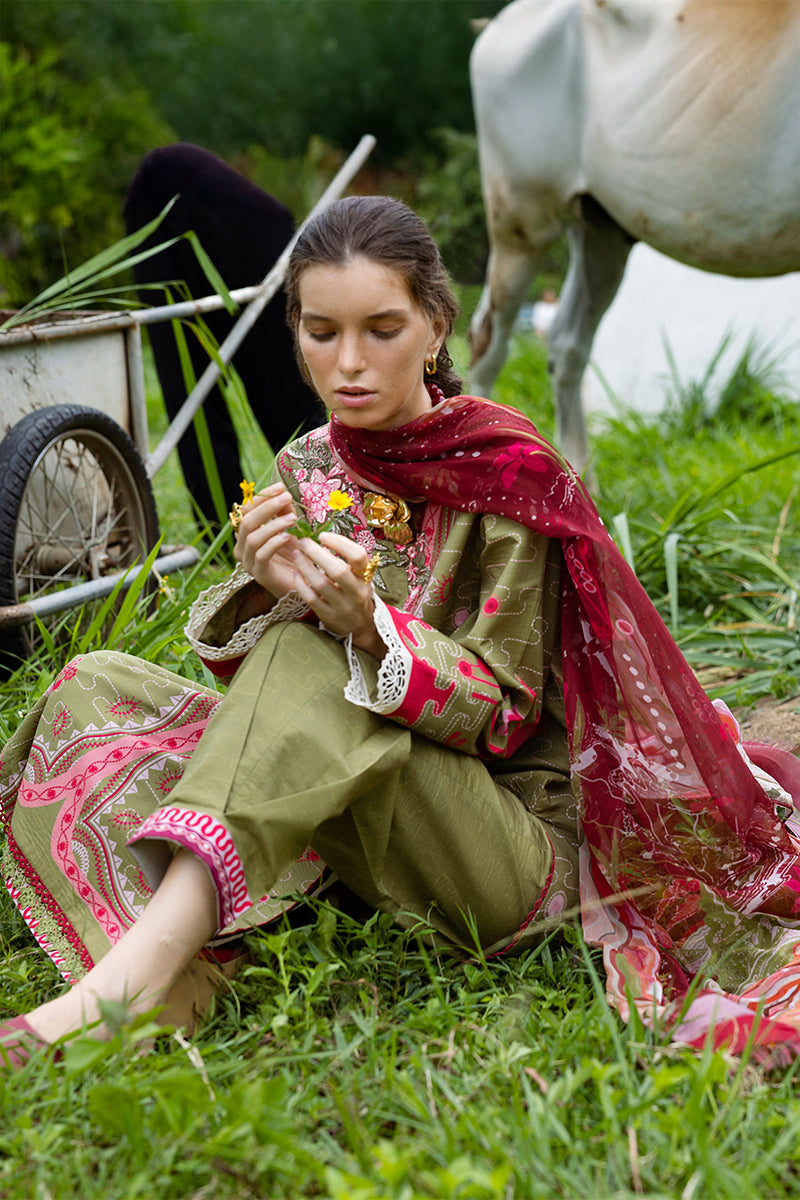 Mushq  Hemline Mirasol Printed Cambric 2025 | 18A Cielo Sol