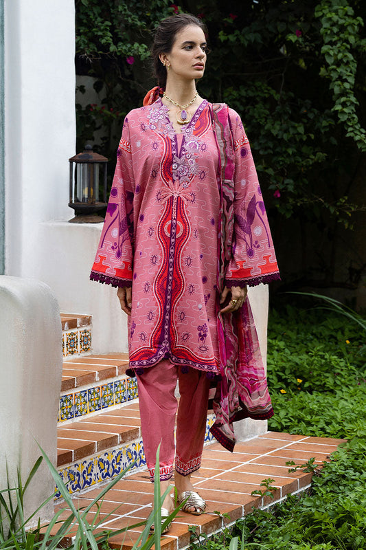 Mushq  Hemline Mirasol Printed Cambric 2025 | 18B Coral Mar