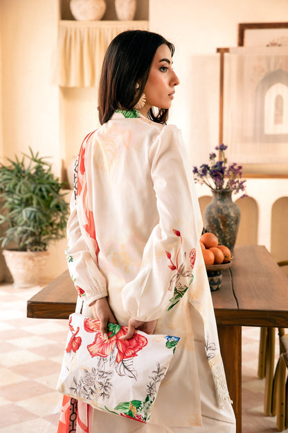 Maria B Mbasic 3 Pc Unstitched Embroidered Lawn Suit | MB-7B