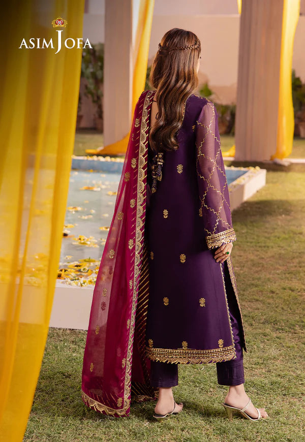 Asim Jofa Dahnak Rang Collection 3-Piece 2024 | AJCF-02