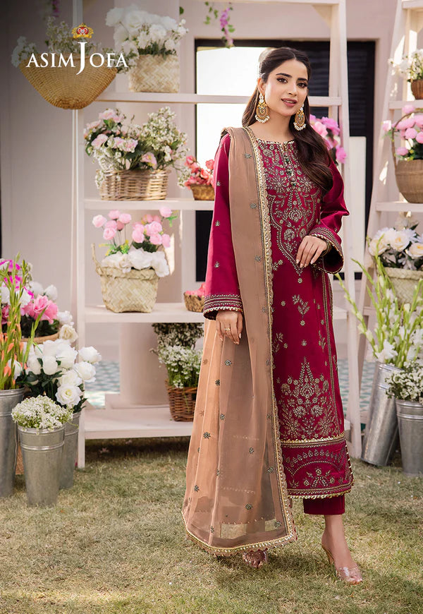 Asim Jofa Dahnak Rang Collection 3-Piece 2024 | AJCF-20