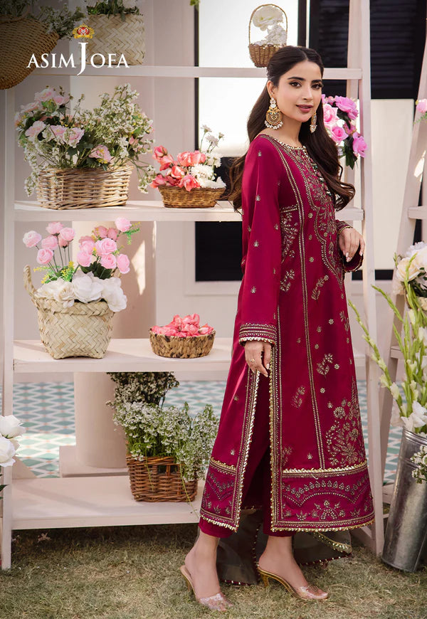 Asim Jofa Dahnak Rang Collection 3-Piece 2024 | AJCF-20