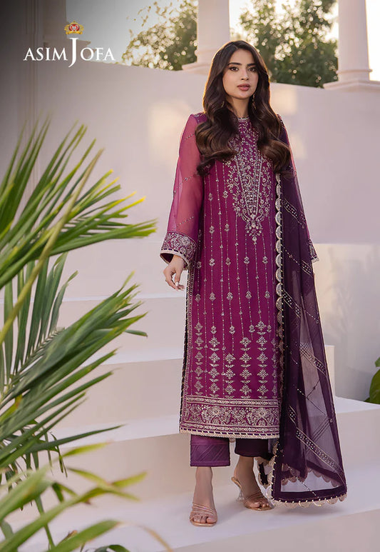 Asim Jofa Dahnak Rang Collection 3-Piece 2024 | AJCF-19