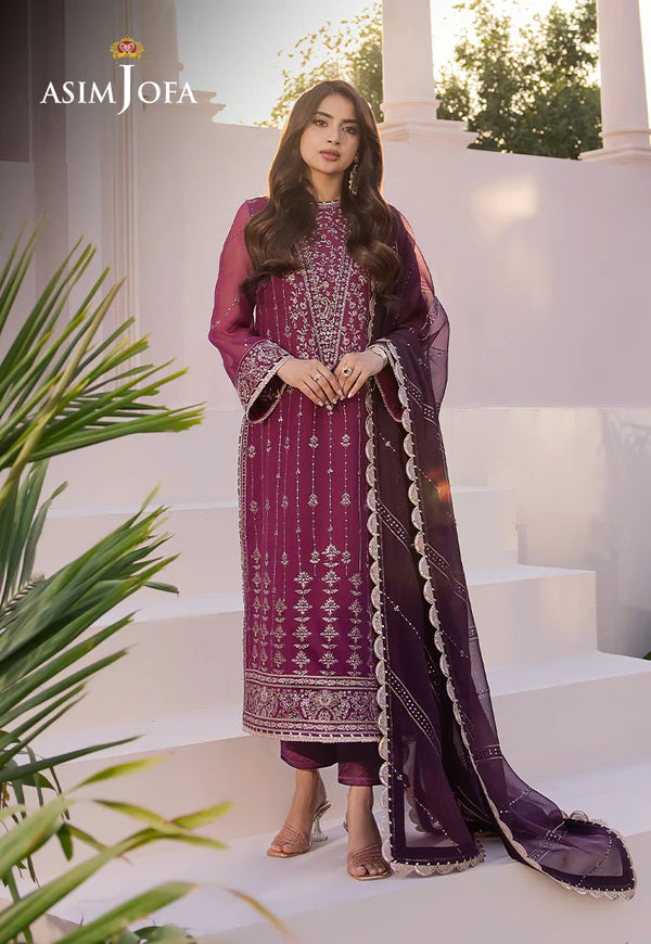 Asim Jofa Dahnak Rang Collection 3-Piece 2024 | AJCF-19