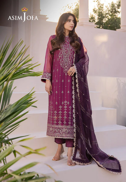 Asim Jofa Dahnak Rang Collection 3-Piece 2024 | AJCF-19
