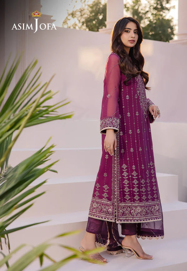 Asim Jofa Dahnak Rang Collection 3-Piece 2024 | AJCF-19