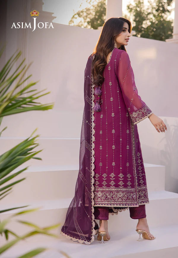 Asim Jofa Dahnak Rang Collection 3-Piece 2024 | AJCF-19