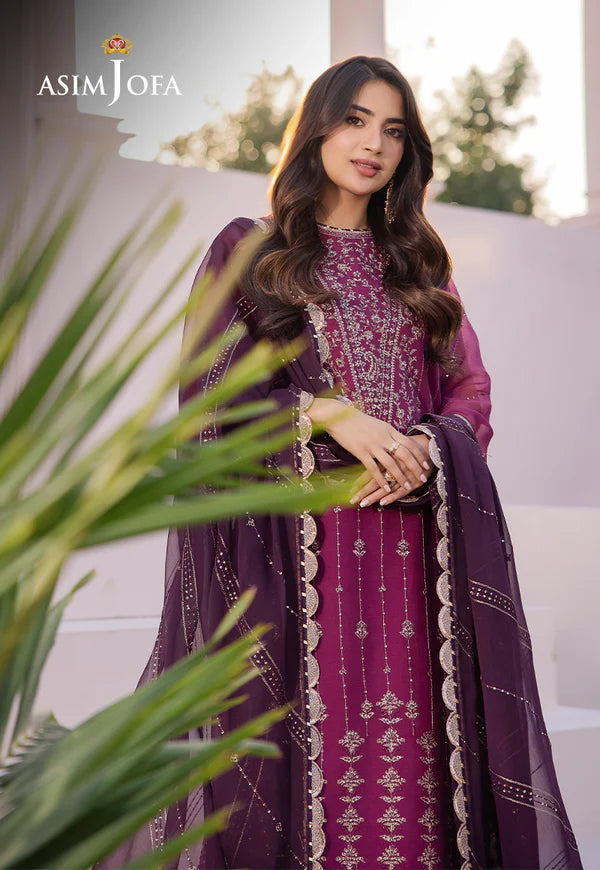 Asim Jofa Dahnak Rang Collection 3-Piece 2024 | AJCF-19 - Mirha Fashion