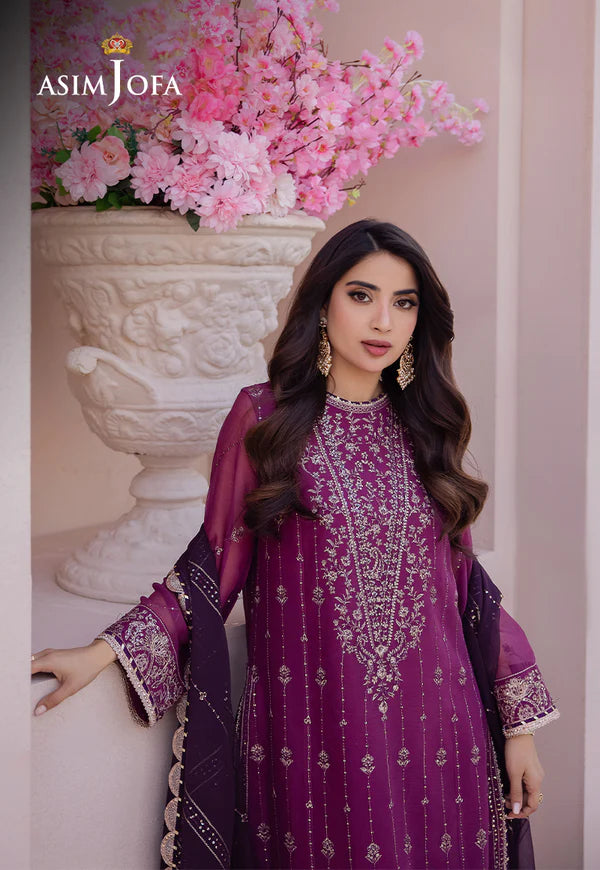 Asim Jofa Dahnak Rang Collection 3-Piece 2024 | AJCF-19 - Mirha Fashion