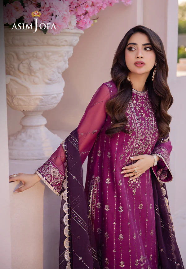 Asim Jofa Dahnak Rang Collection 3-Piece 2024 | AJCF-19 - Mirha Fashion