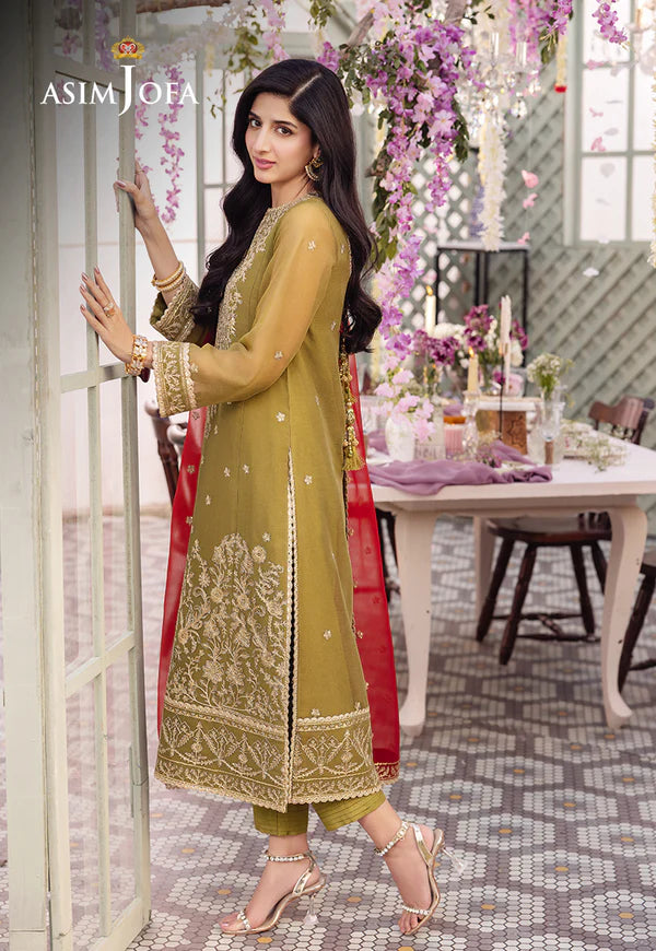 Asim Jofa Dahnak Rang Collection 3-Piece 2024 | AJCF-26