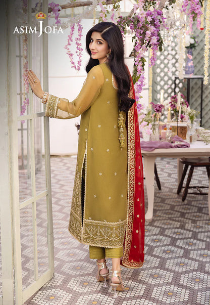 Asim Jofa Dahnak Rang Collection 3-Piece 2024 | AJCF-26