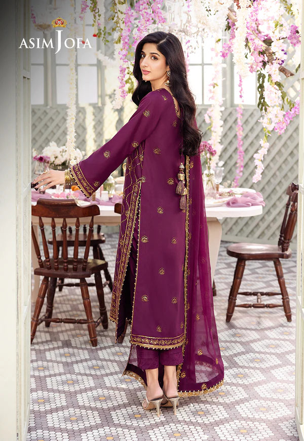 Asim Jofa Dahnak Rang Collection 3-Piece 2024 | AJCF-07