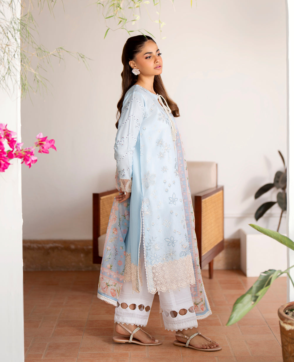 Xenia Unstitched Embroidered 3Pcs Lawn Summer Collection | FIZA
