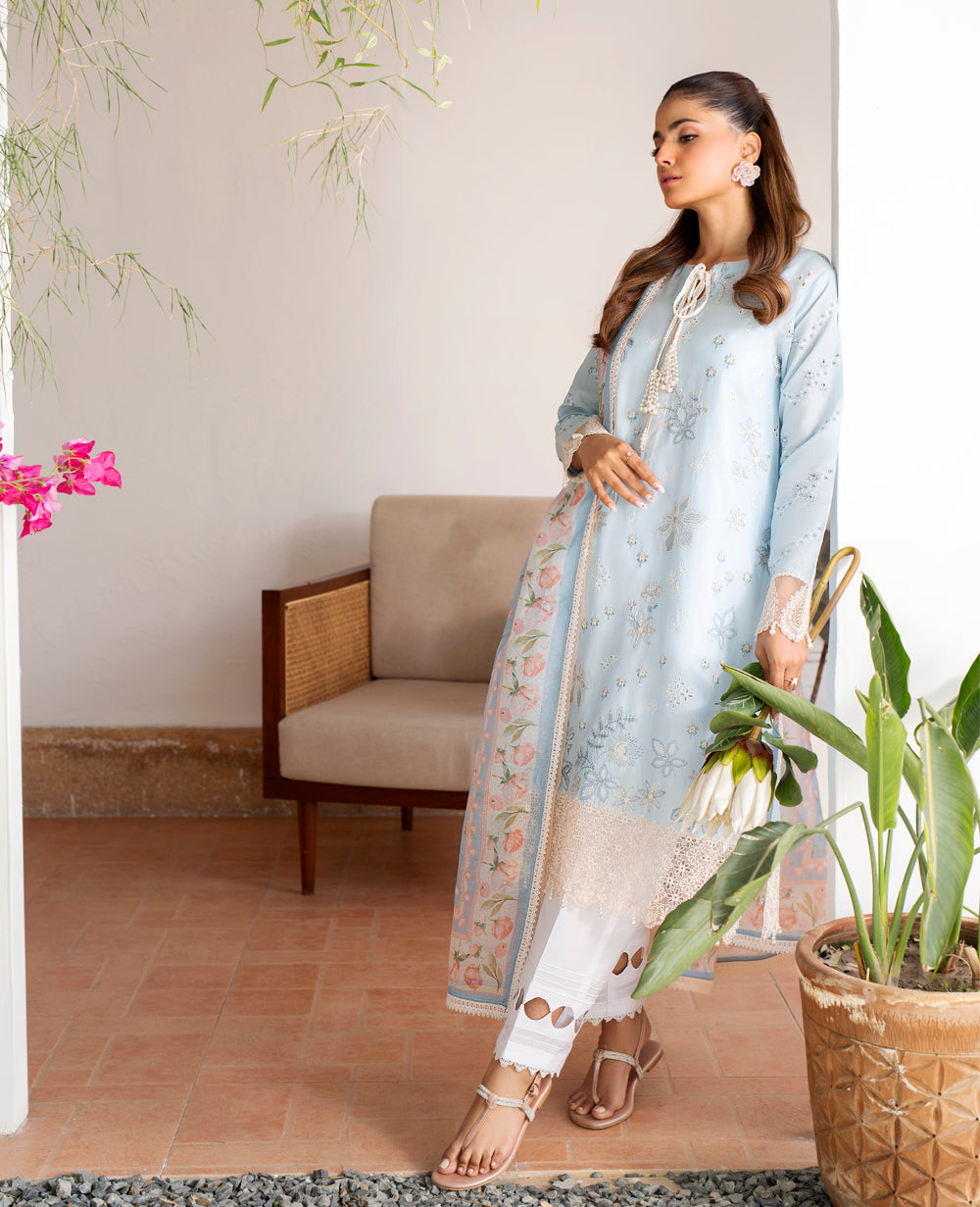 Xenia Unstitched Embroidered 3Pcs Lawn Summer Collection | FIZA