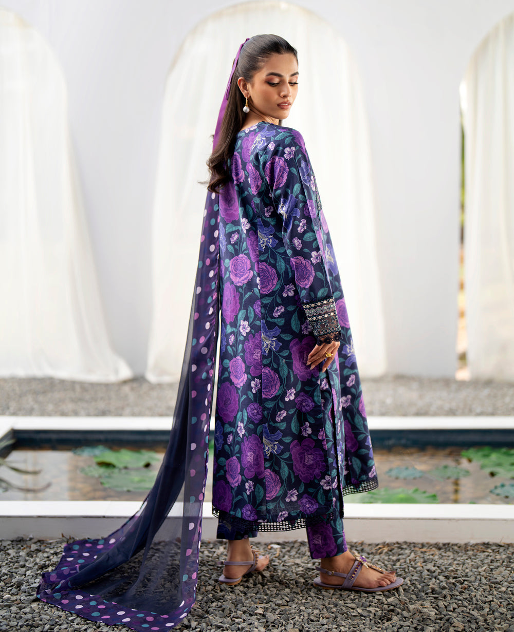 Xenia Unstitched Embroidered 3Pcs Lawn Summer Collection | FARIBA - Mirha Fashion