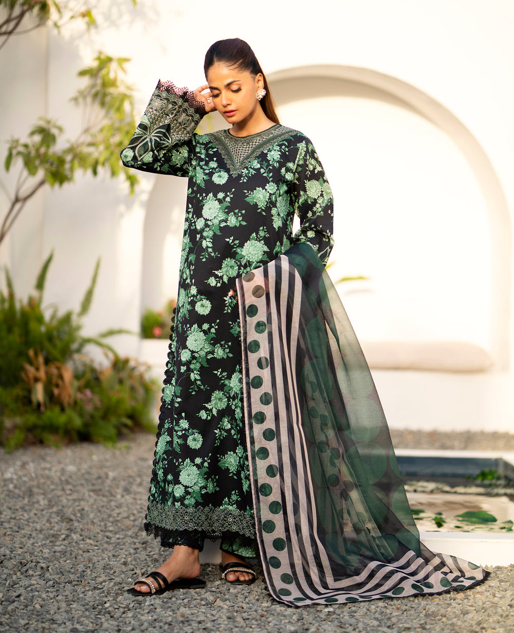 Xenia Unstitched Embroidered 3Pcs Lawn Summer Collection | FILA