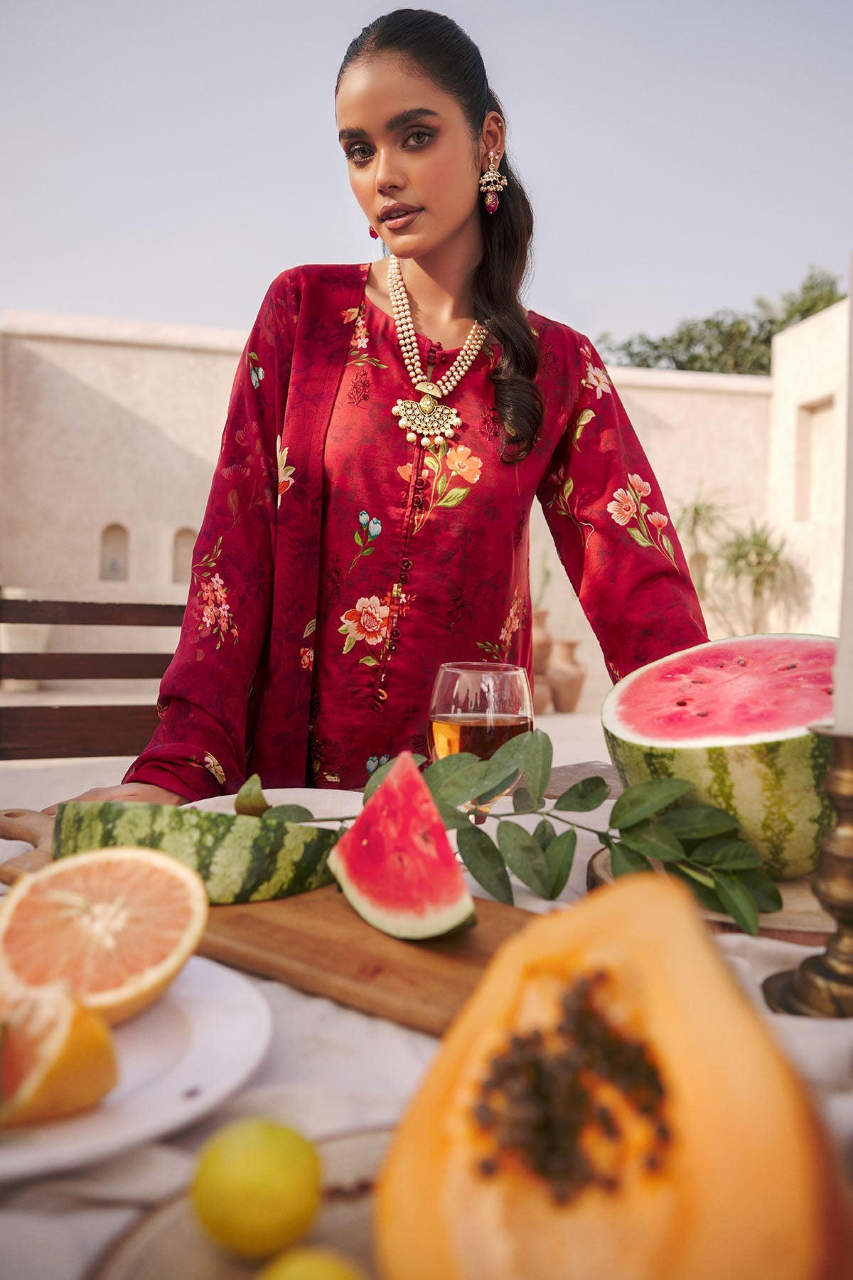 Motifz Amal Embroidered Unstitched Lawn | Eva