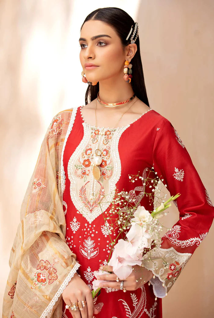 Noor By Saadia Asad  Embroidered  Luxury ChikanKari Lawn | D9-A - Mirha Fashion
