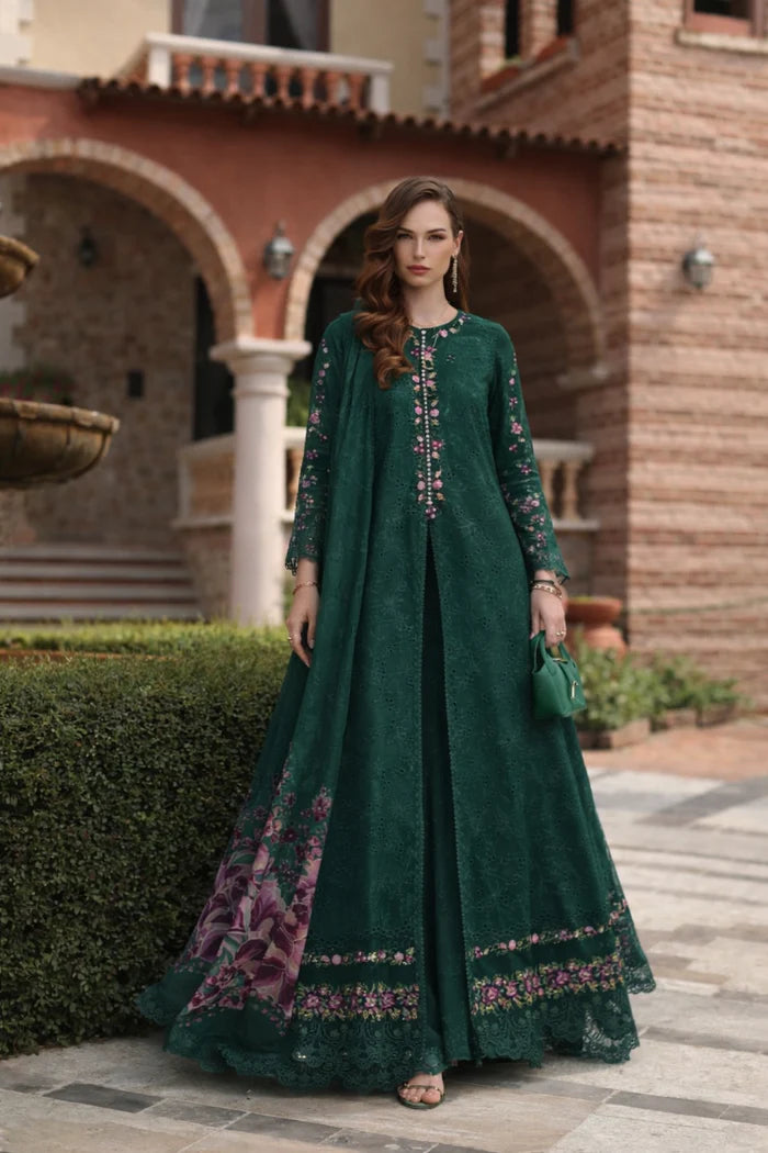 Noor By Saadia Asad Luxury Eid Handwork Schiffli Laserkari Collection 2026 | D1A-SORINA - Mirha Fashion