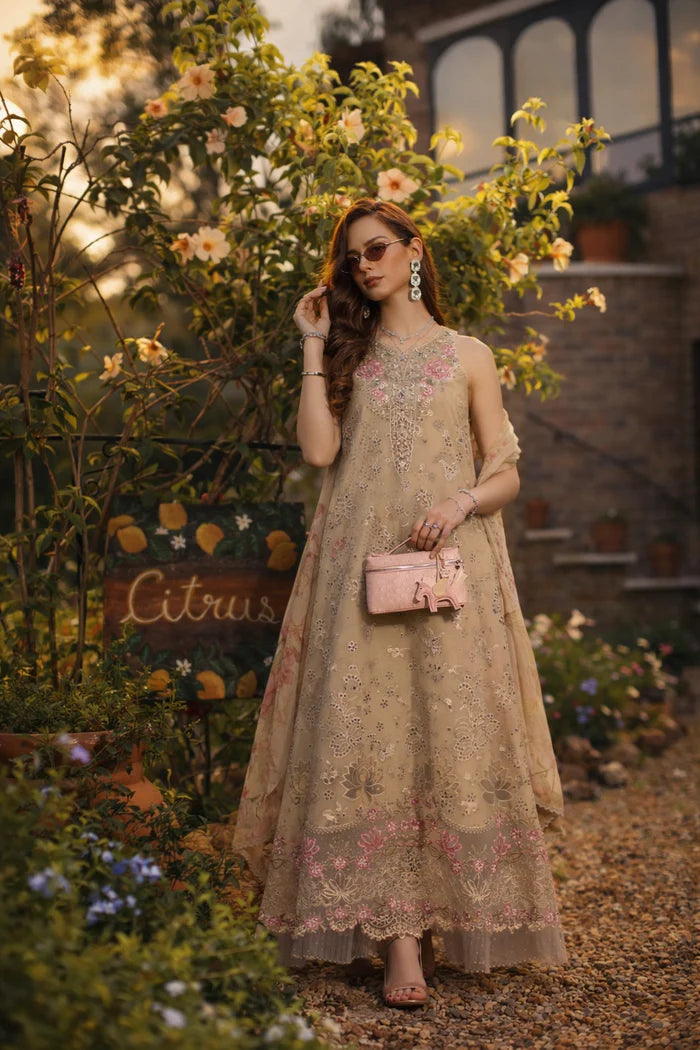 Noor By Saadia Asad Luxury Eid Handwork Schiffli Laserkari Collection 2026 | D9B-VELISSE - Mirha Fashion