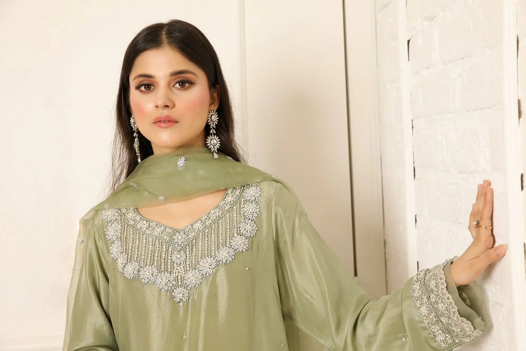 Sara Ahmad Serene Handwork Collection 2026 | Pristine Mint