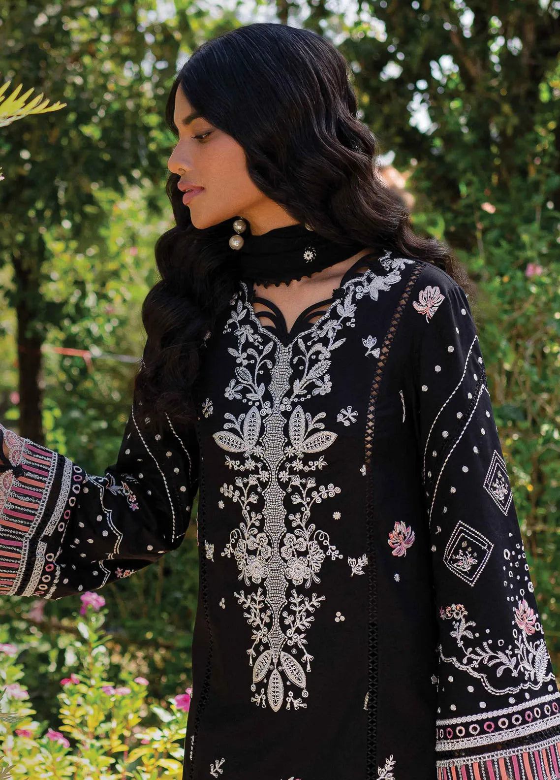 Qalamkar - Qline Unstitched Lawn Collection 2025 |QM-04 Gigi