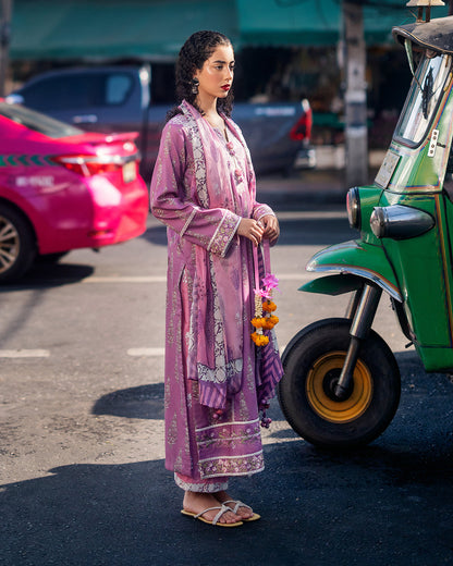 Roheenaz Taneez Block Print Lawn Collection | Maraal-1A